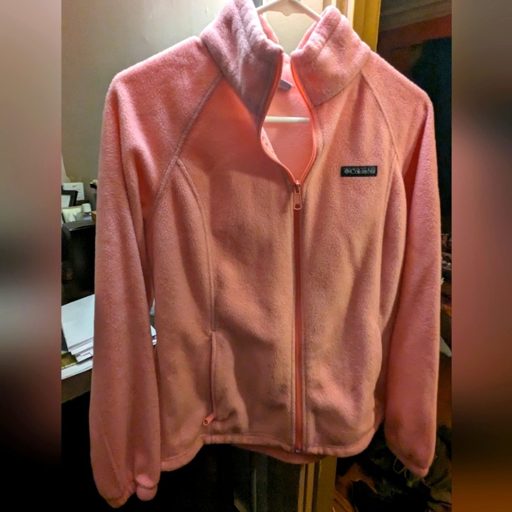 Columbia pink zip up